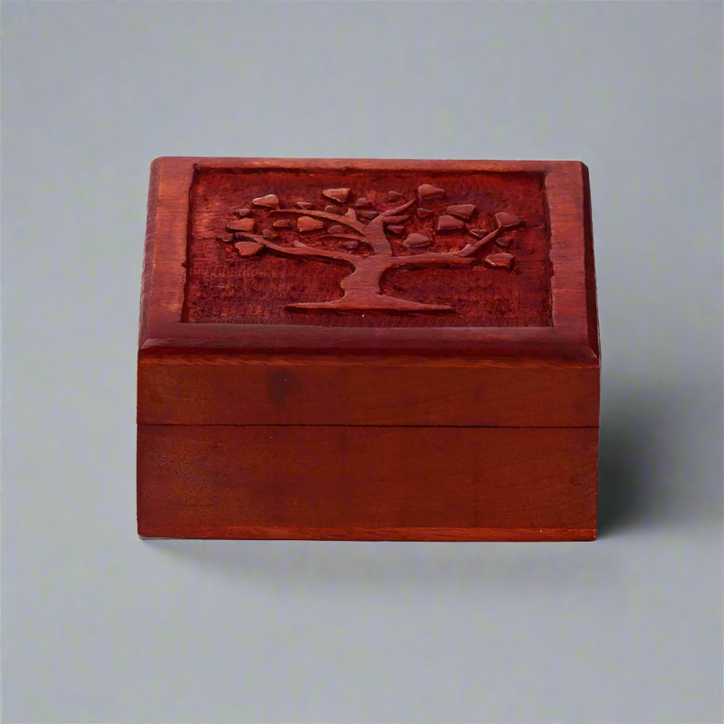 Hand Carved Trinket Box