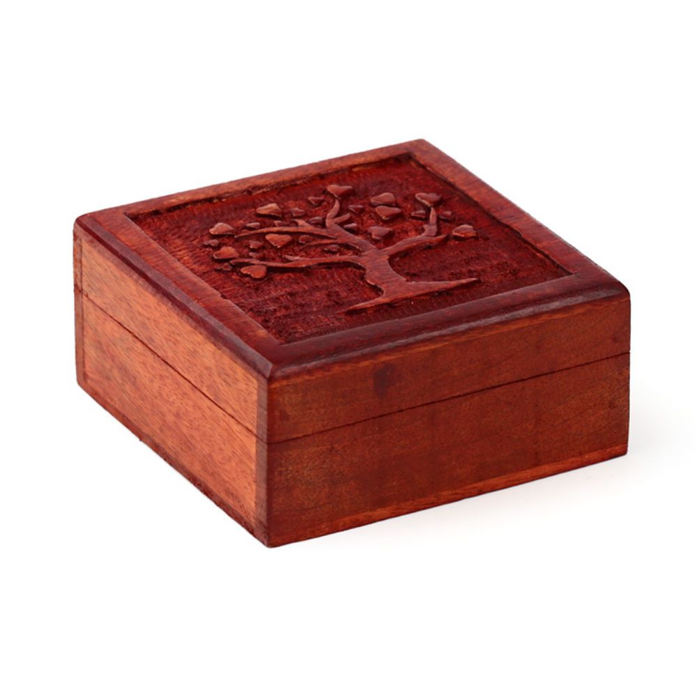 Hand Carved Trinket Box
