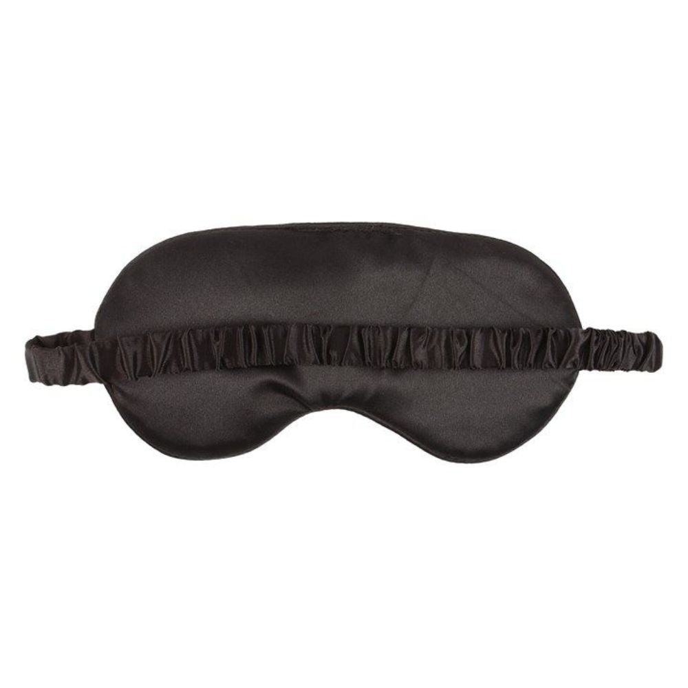 Gothic Satin Sleep Mask - 'Go Away'
