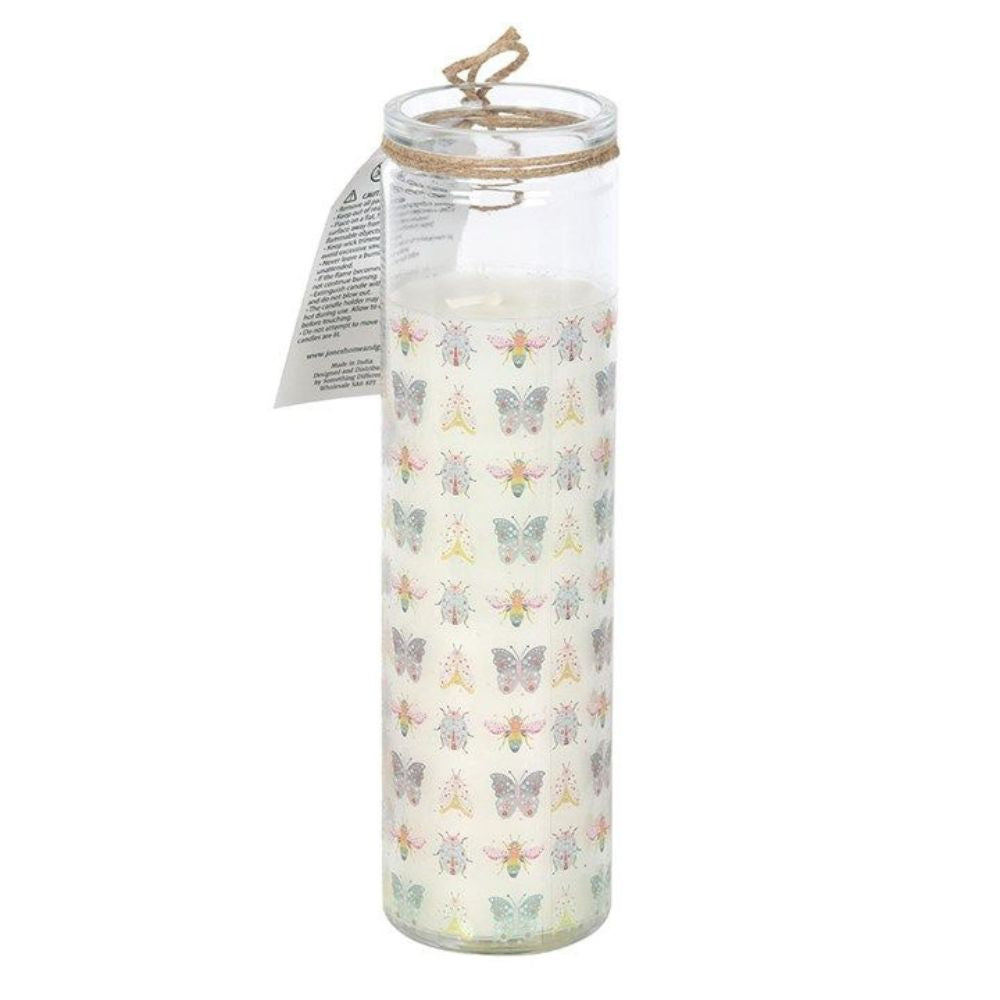 Floral Bug Garden Tube Candle