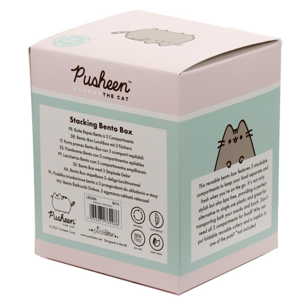 Bento Round Stacked Lunch Box - Pusheen the Cat