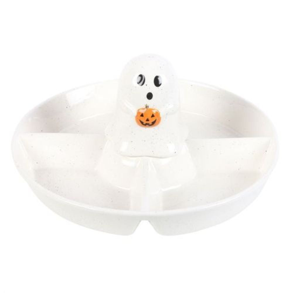 Ghost & Pumpkin Chip and Dip Snack Dish