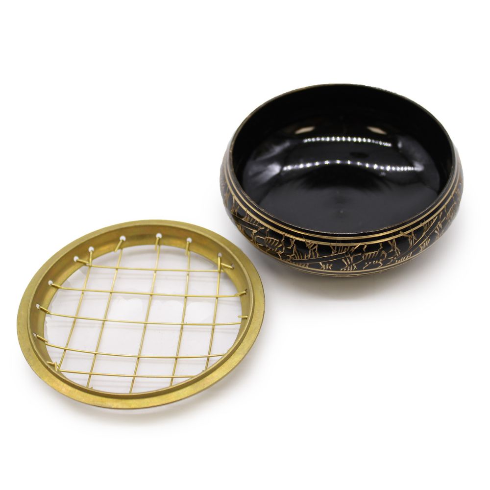 Solid Brass Incense Bowl