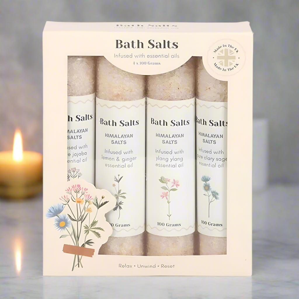 Floral Bath Salt Gift Set