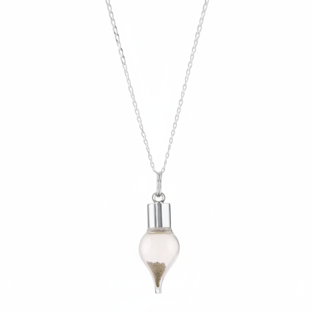 Sterling Silver - The Martian Tear: a celestial Pendant