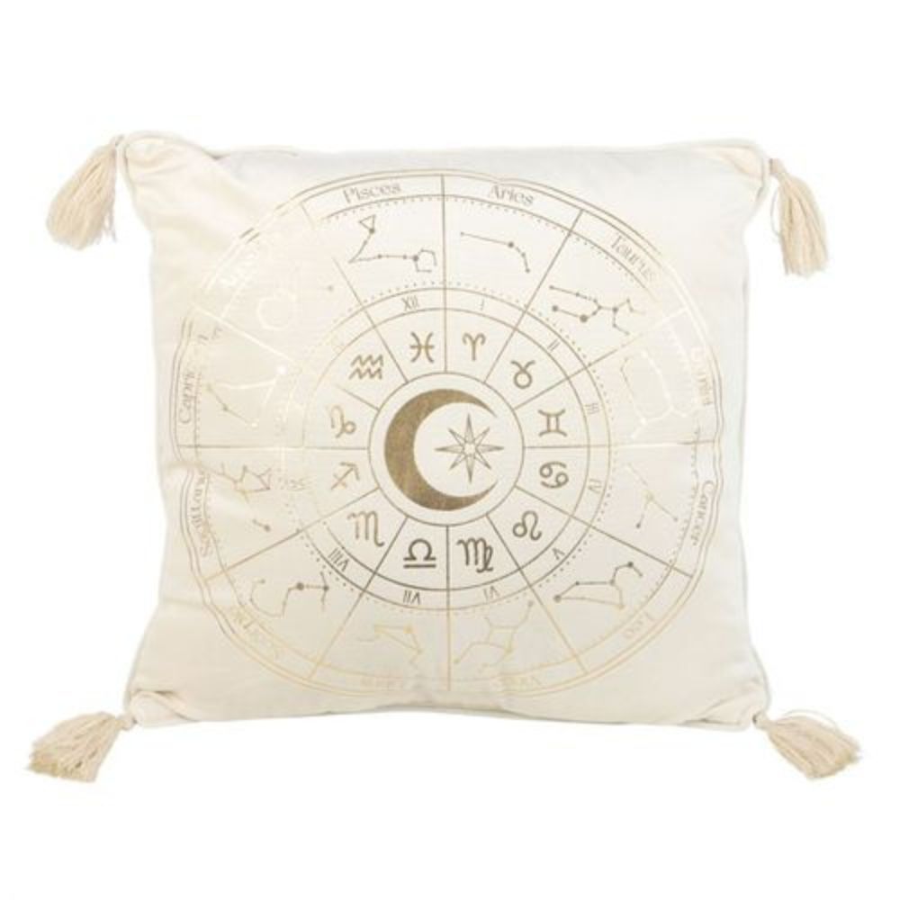 Astrology wheel cushion