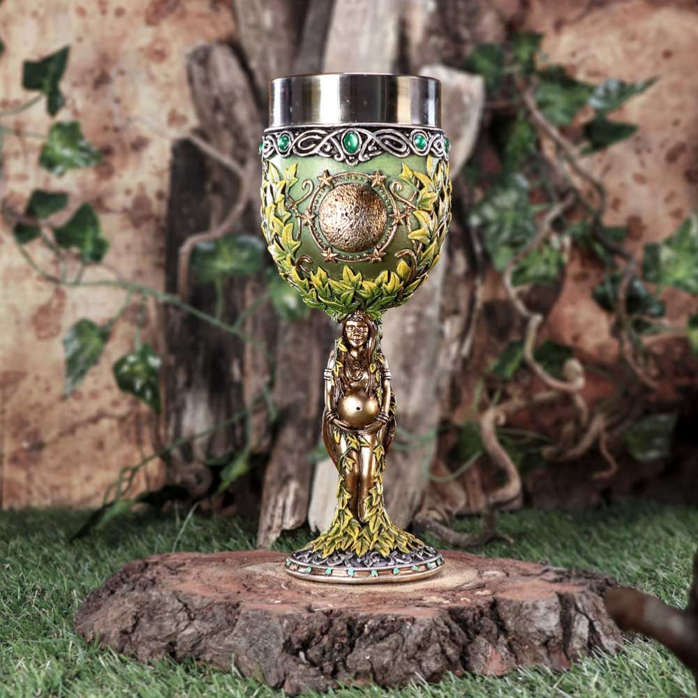 Triple Moon Goddess Mother Goblet