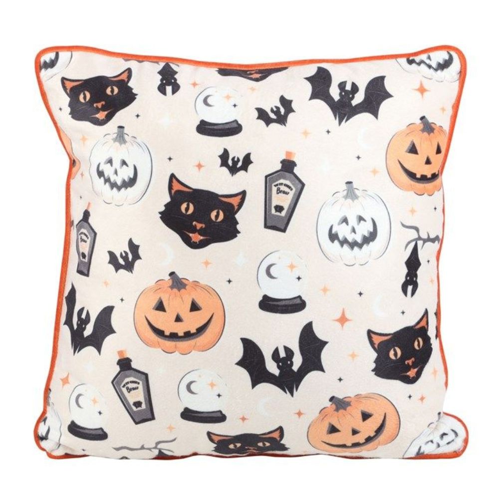 Cushion - Vintage-Inspired Halloween Print