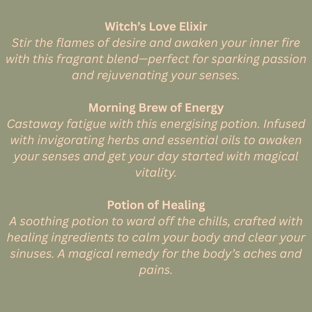 Mystical Aromatherapy Bath Potions