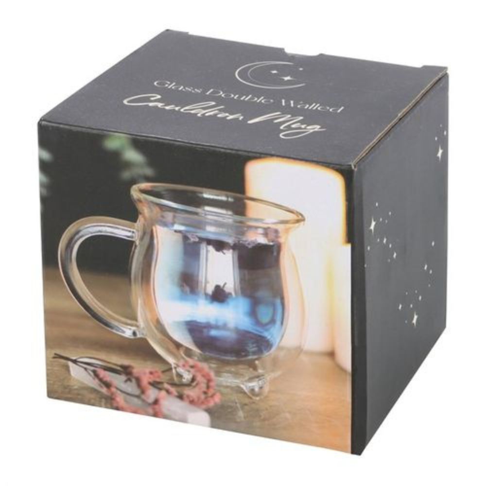 Glass cauldron Double wall mug