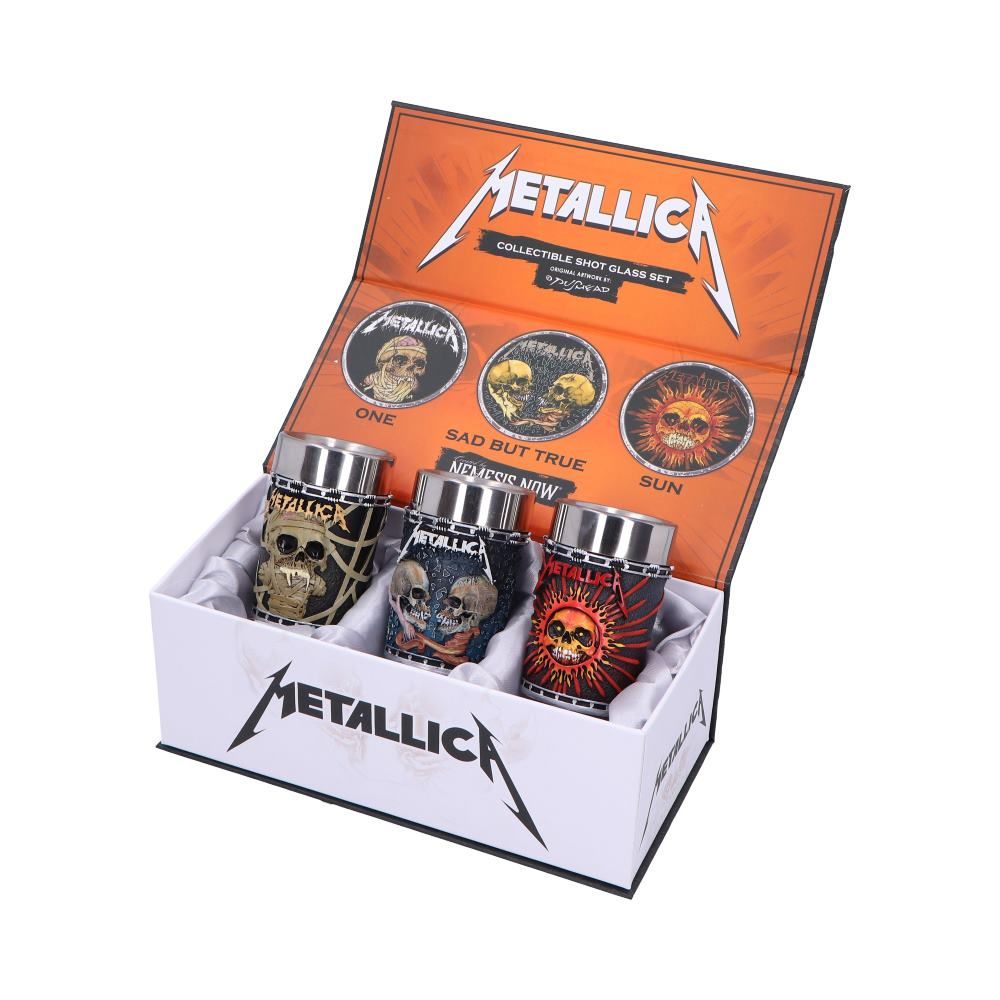 Metallica Pushead Art Collectible Shot Glass set