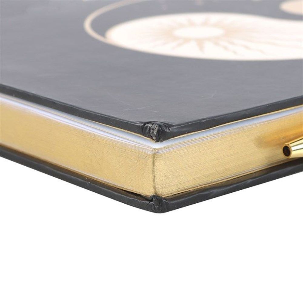 Yin and Yang Journal with Black Obsidian Pen