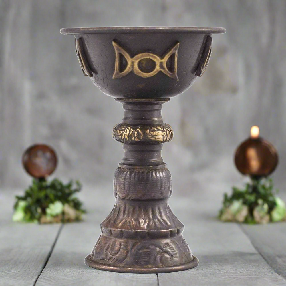 Antique Copper Ritual Goblet