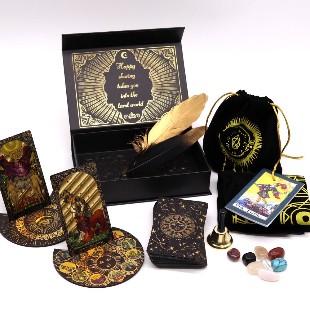 Gold Foil Tarot - 'Let the Magic Begin' - Gift Set