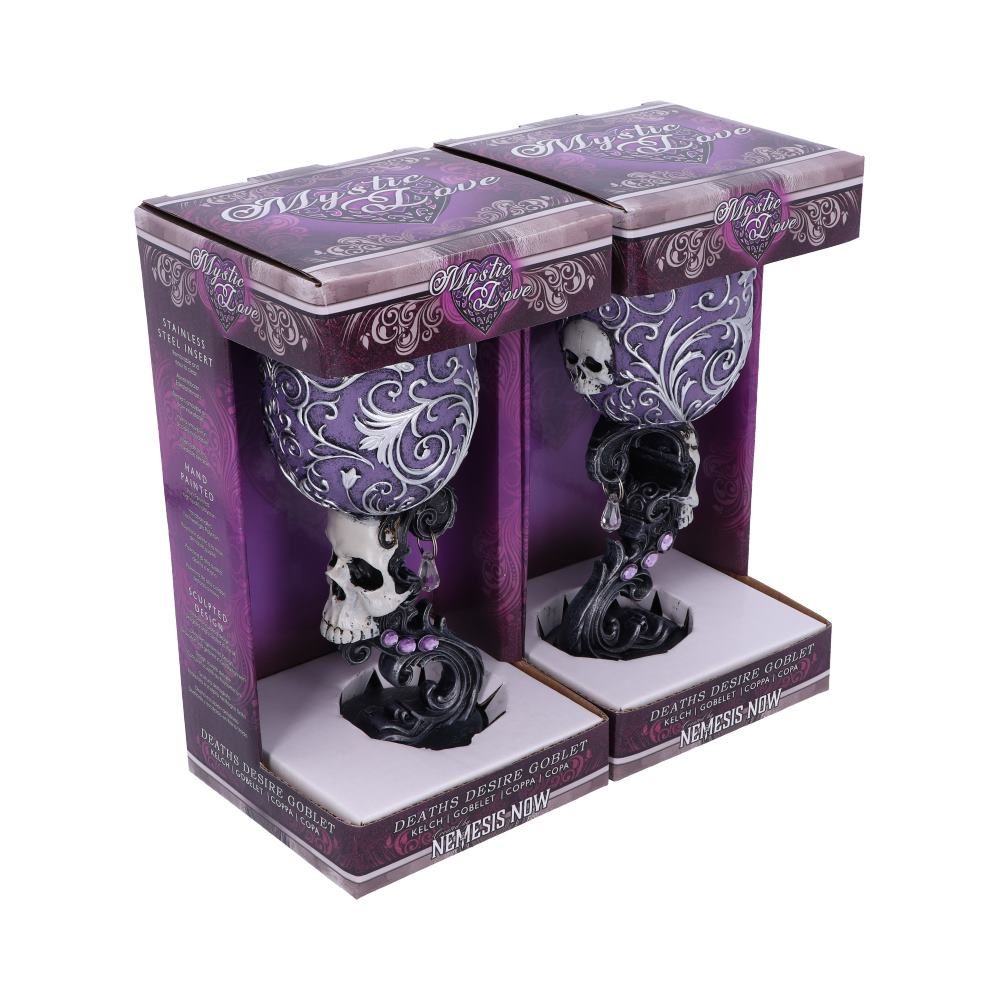 Death's Desire Twin Skull Heart Goblets