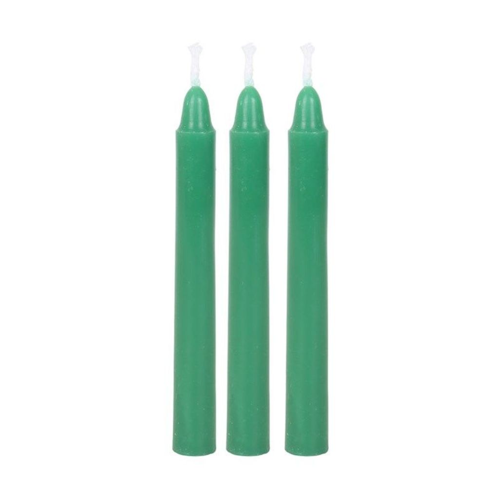 Pack of 12 Green Witch Spell Candles
