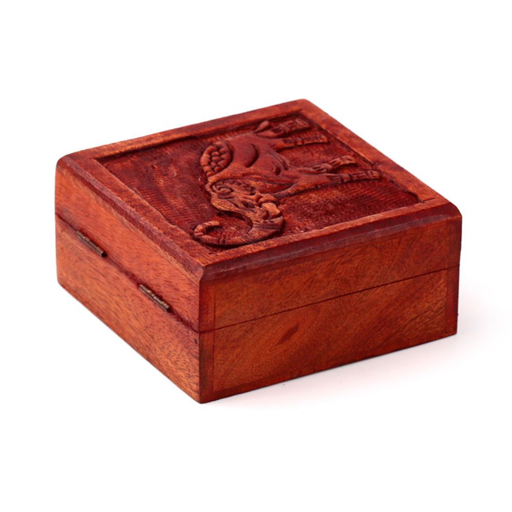 Hand Carved Trinket Box
