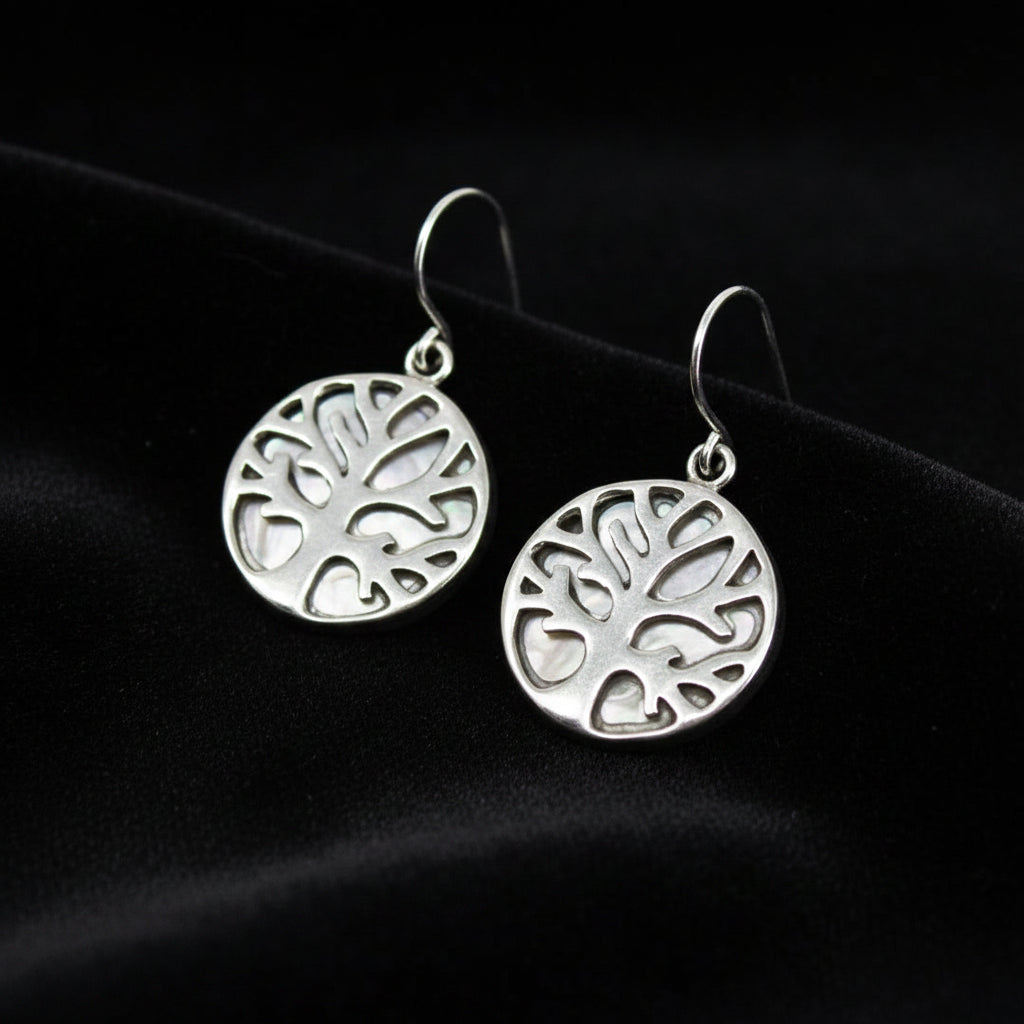 Silver Tree of Life Earrings