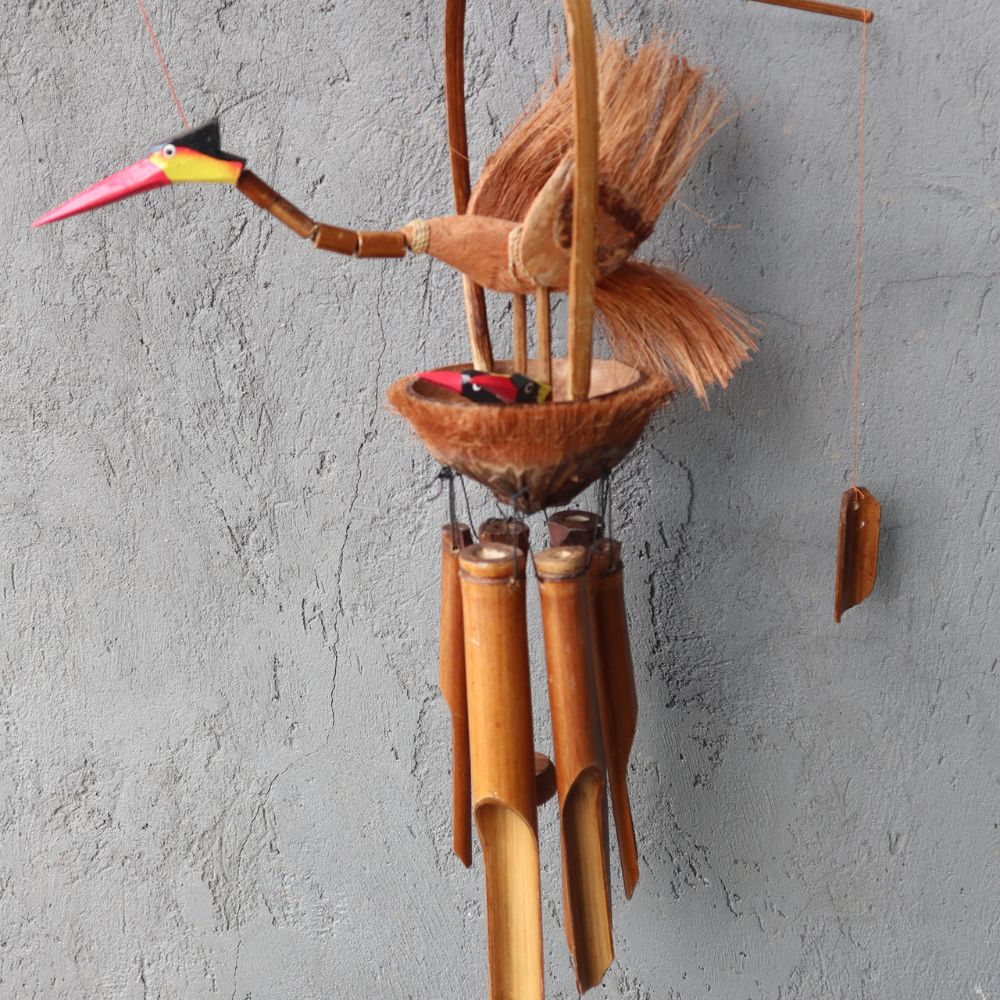 Bamboo Windchime - Nesting Birds