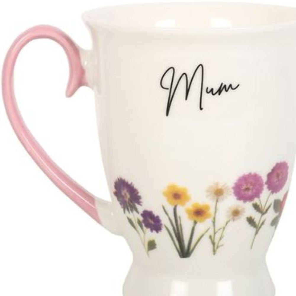 Mum Wildflower Pedestal Mug