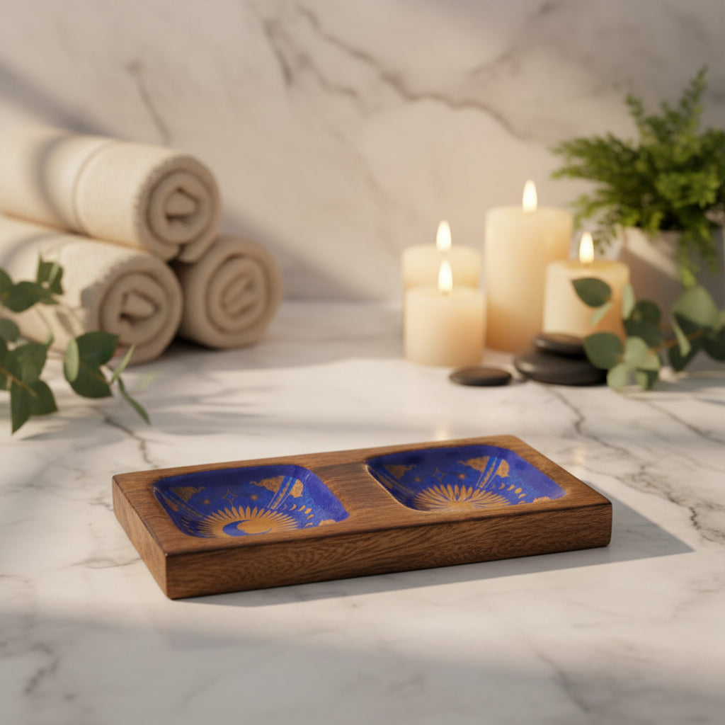 Hop Hare Enameled Double Trinket Tray