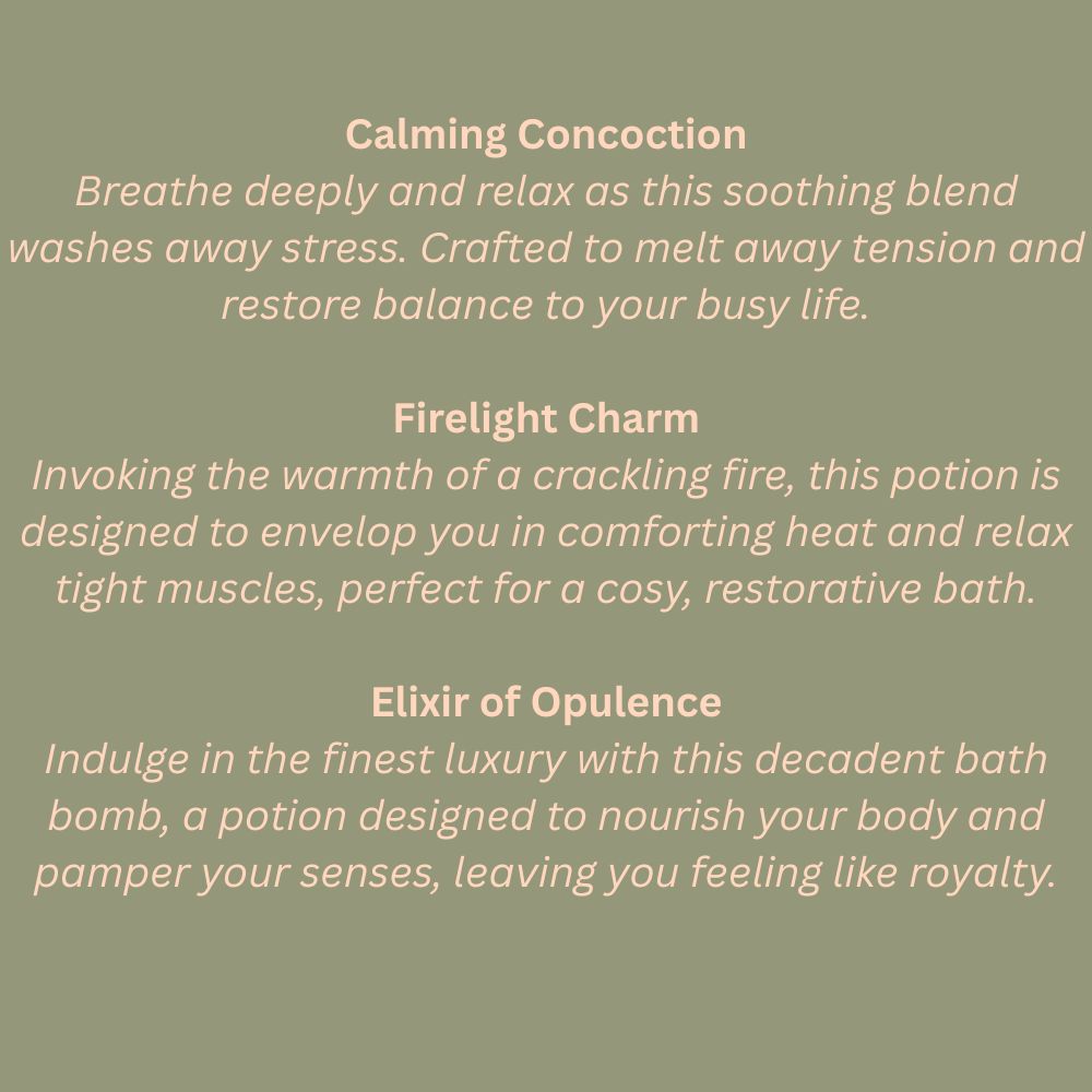 Mystical Aromatherapy Bath Potions