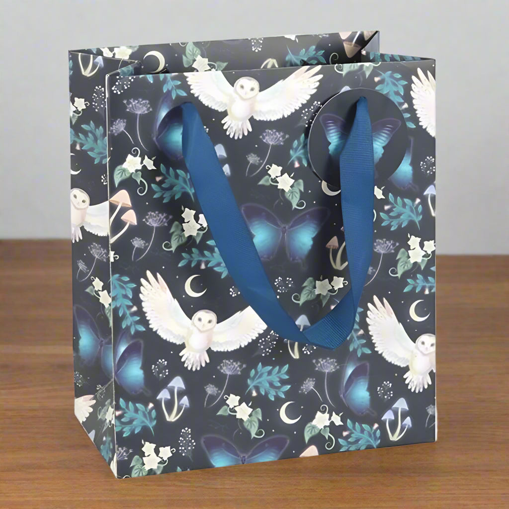 Gift Bag - Midnight Forest Owl Print