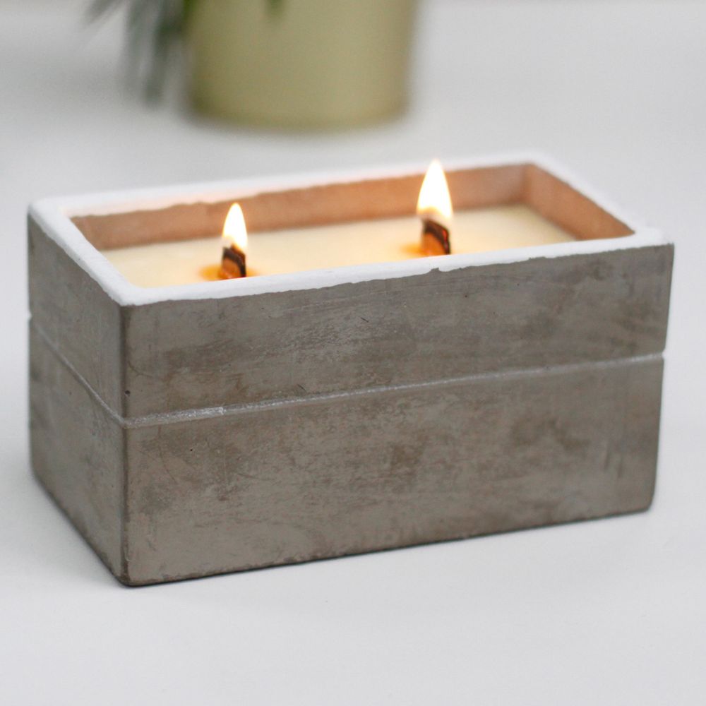 Minimalist Urban Concrete Candle