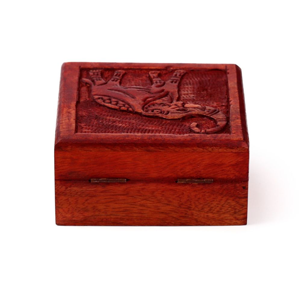 Hand Carved Trinket Box