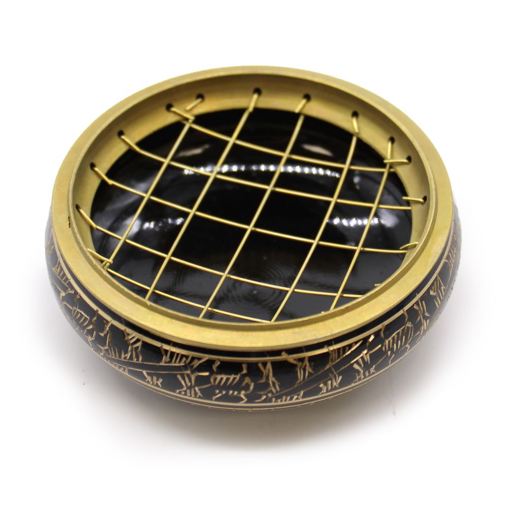 Solid Brass Incense Bowl