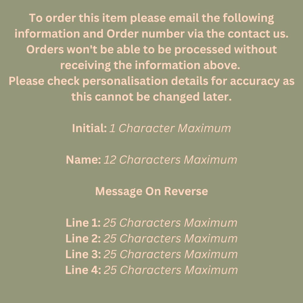 Pesonalised Name & Initial Ceramic Mug