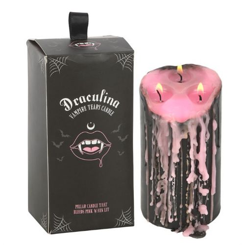 Pink Vampire Tears Pillar Candle