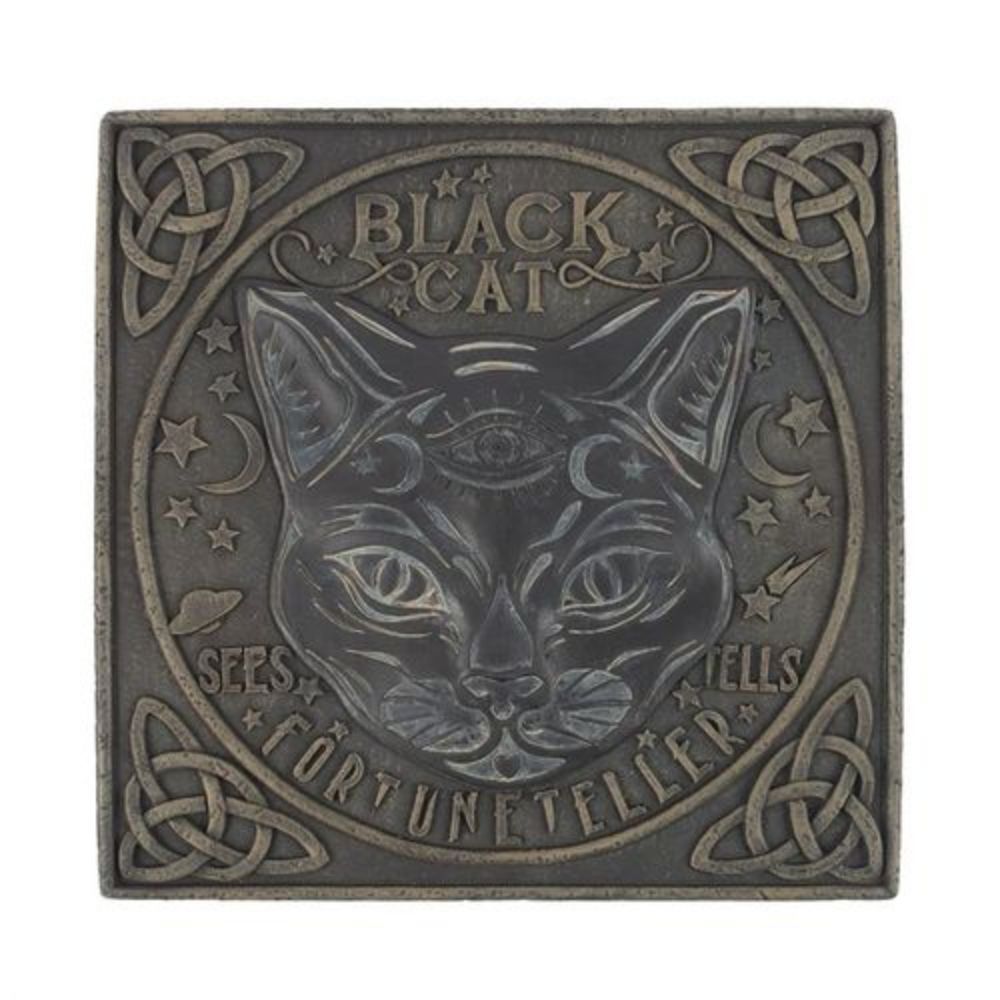 Black Cat Fortune Teller Sign