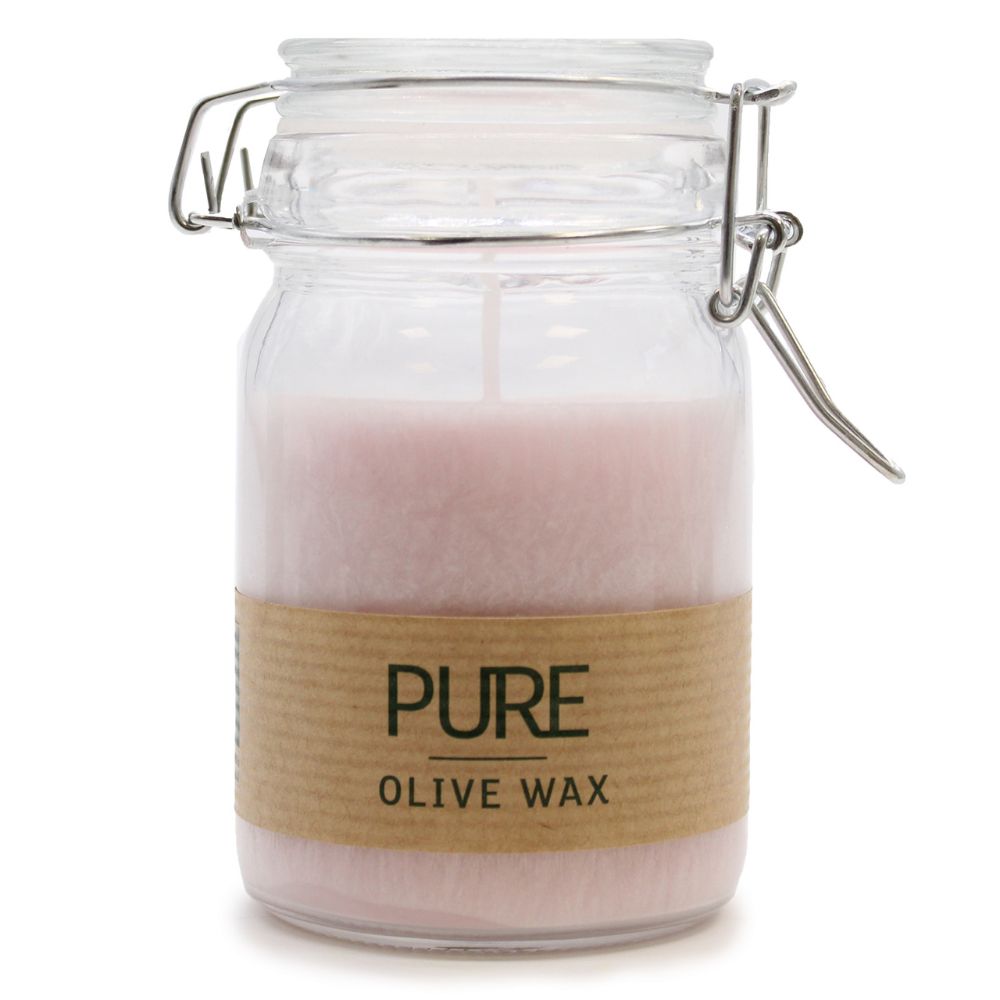 Unscented Pure Olive Wax Candle