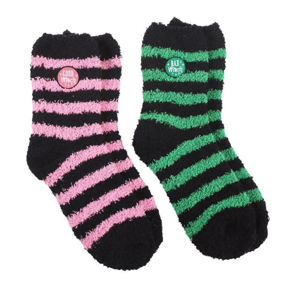 Good Witch / Bad Witch Fluffy Sock Set