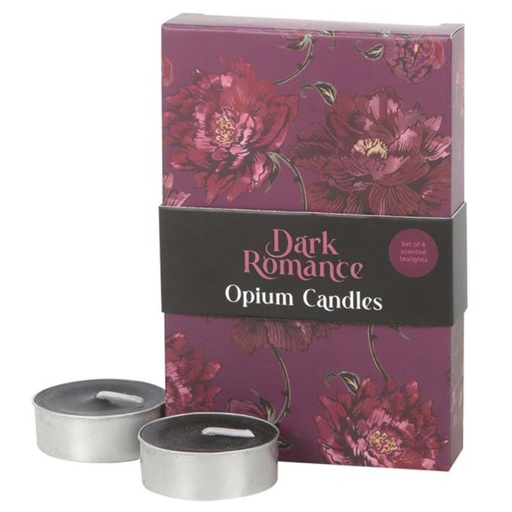 Set of 6 Dark Romance Opium Tealight Candles