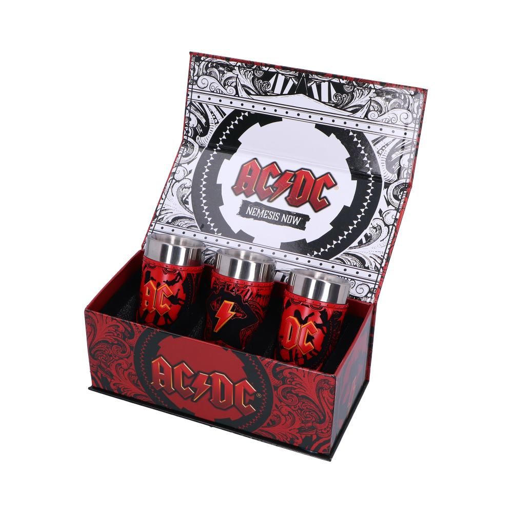 ACDC Logo Set of 3 Shot Glass Set