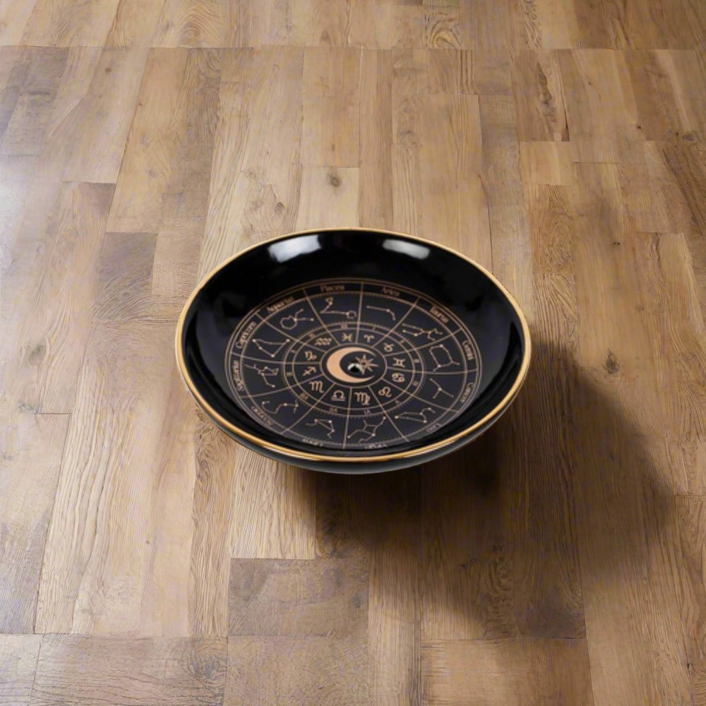 Incense Dish – Astrology Wheel