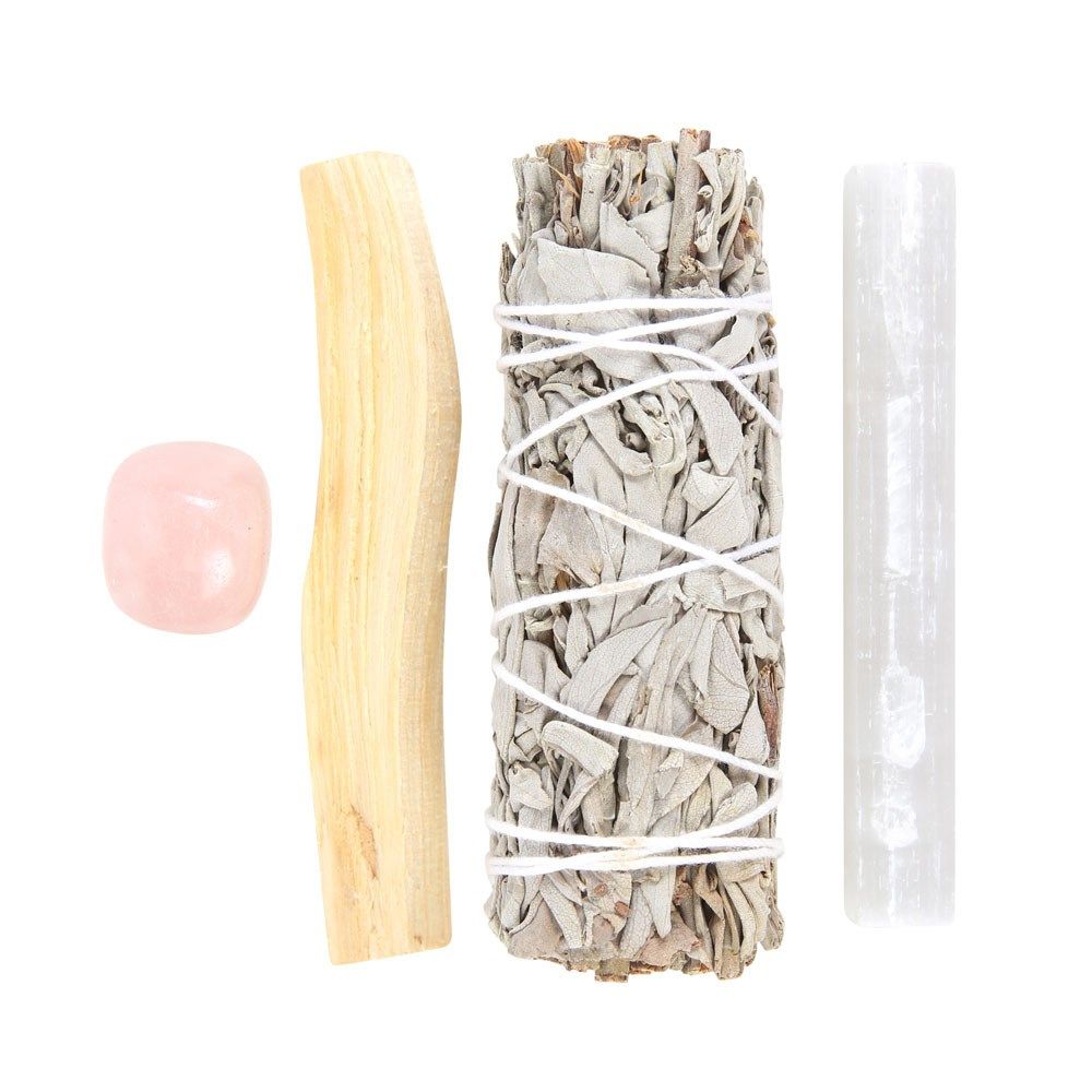 Smudge Kits with Amethyst Crystal