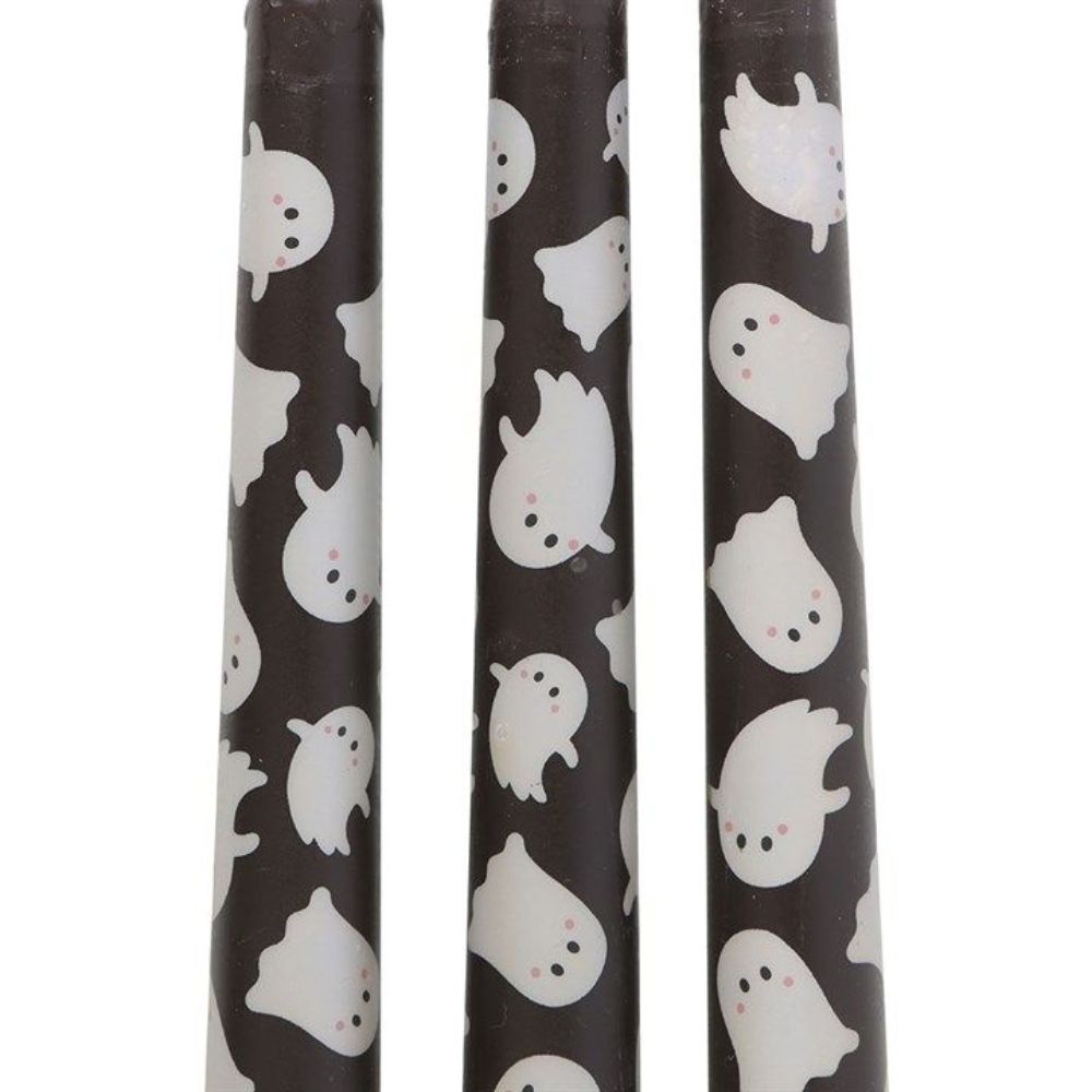 Ghost Print Taper Candle Set (Set of 3)