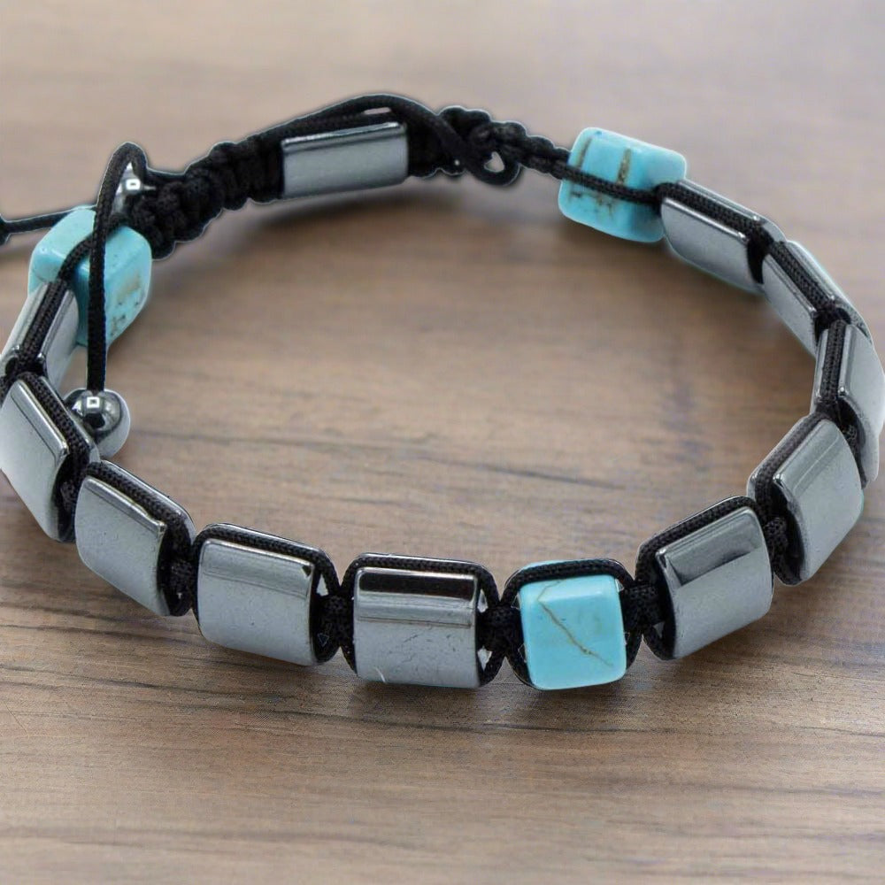 Magnetic Hematite Shamballa Bracelet