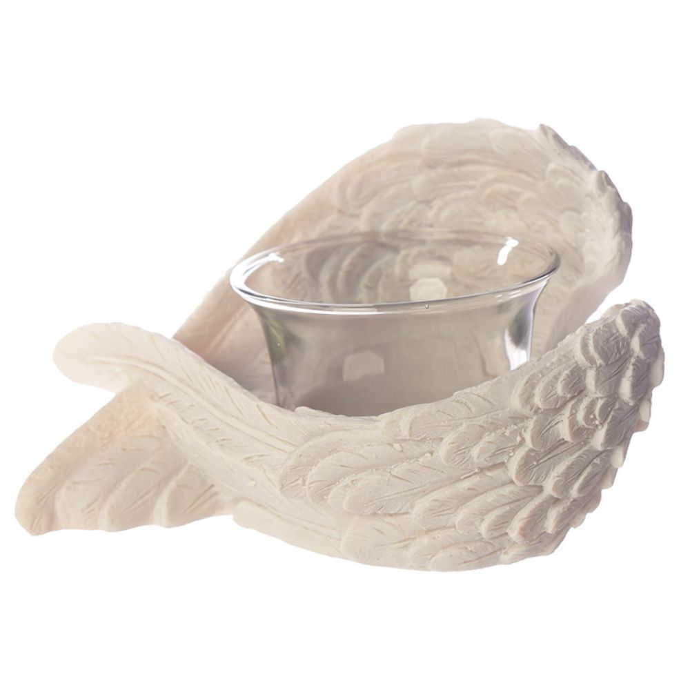 Angel Glass Votive Holder
