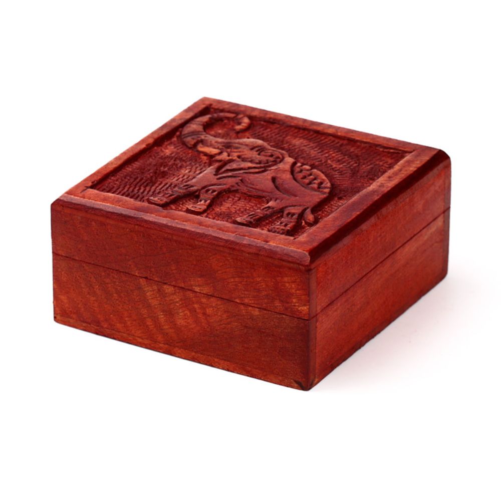 Hand Carved Trinket Box