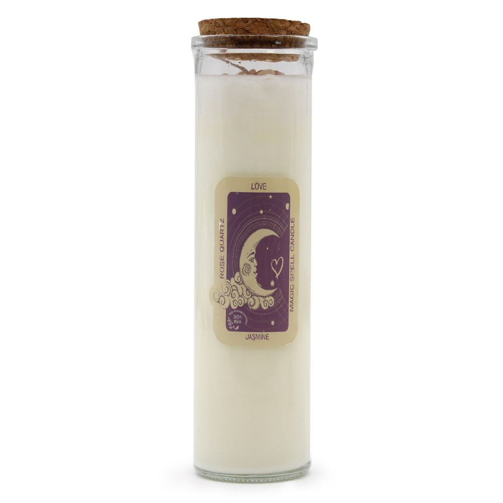 Soy wax Candles 'Magic Spell' with Gemstones