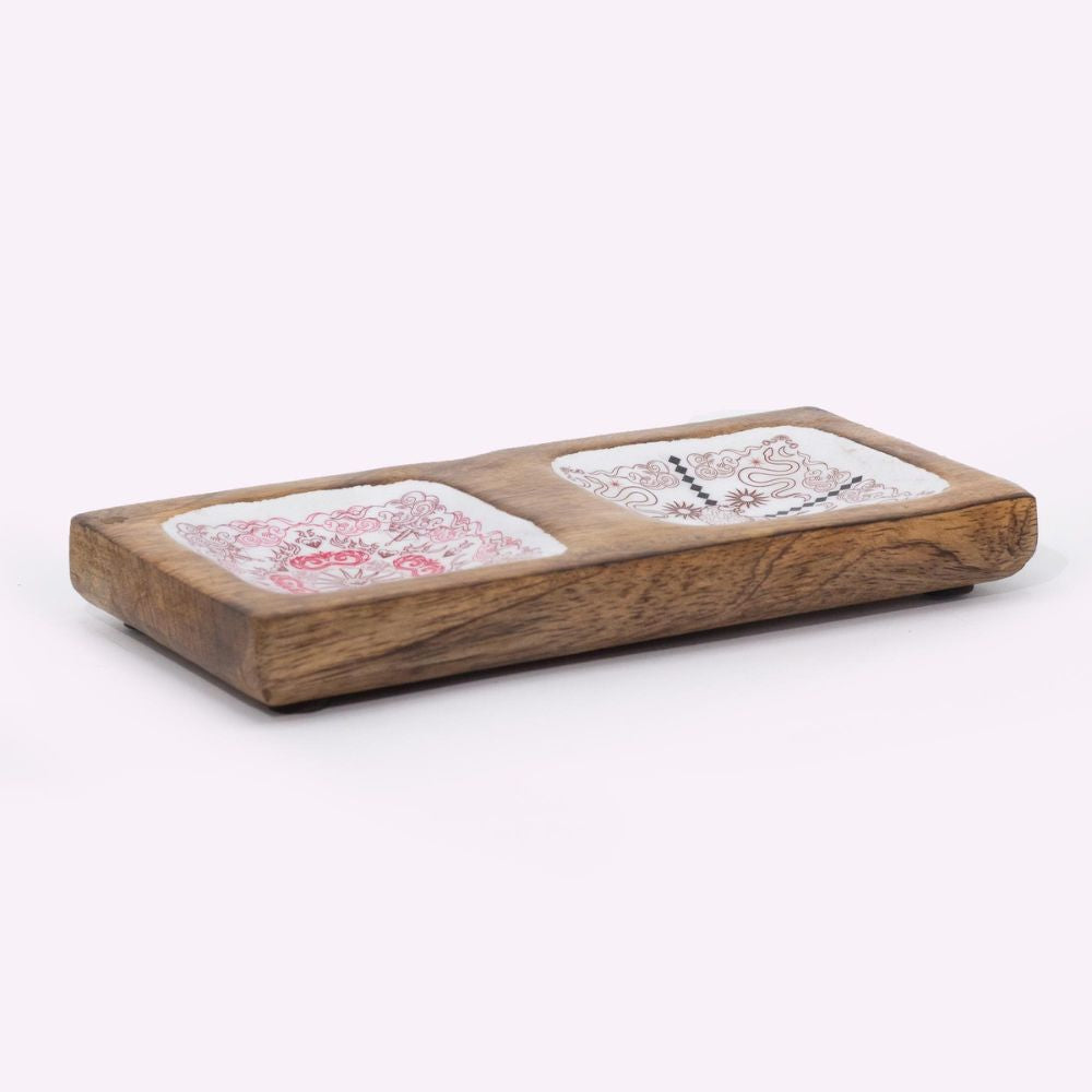 Hop Hare Enameled Double Trinket Tray