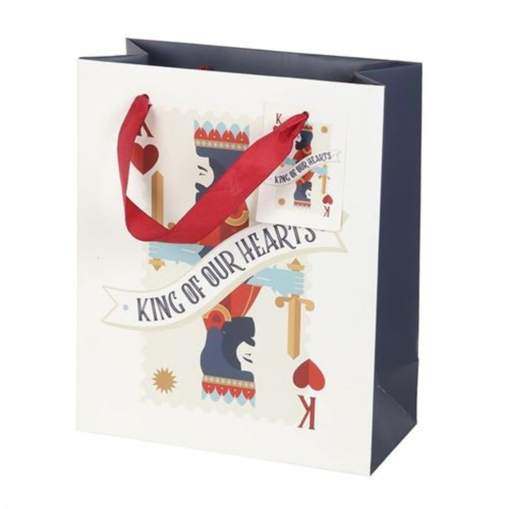 King of Our Hearts Playing Card Gift Bag