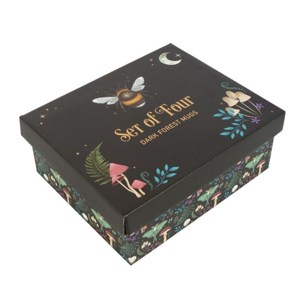 Set of 4 Dark Forest Mugs