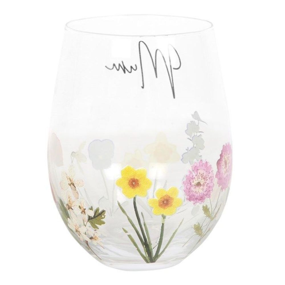 Stemless Wine Glass – Mum