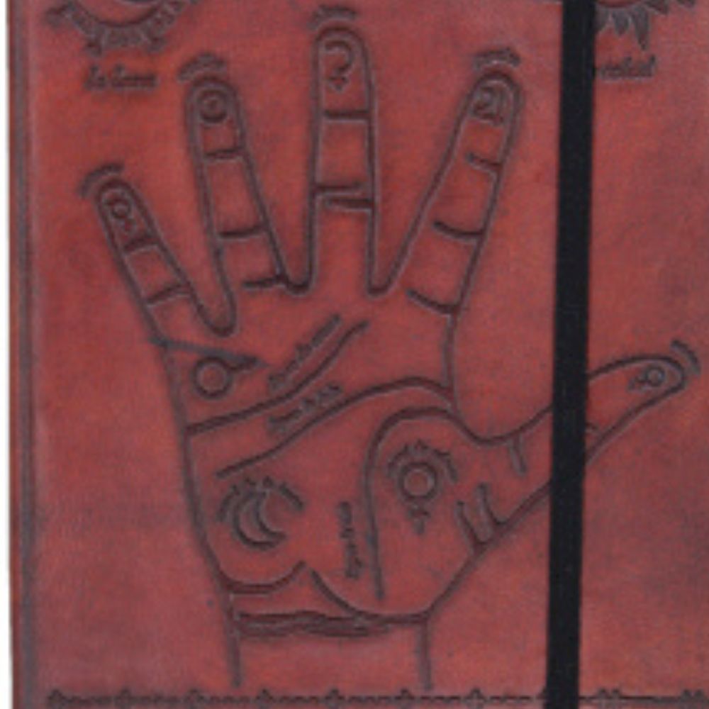 Small Notebook with strap - Palmistry design