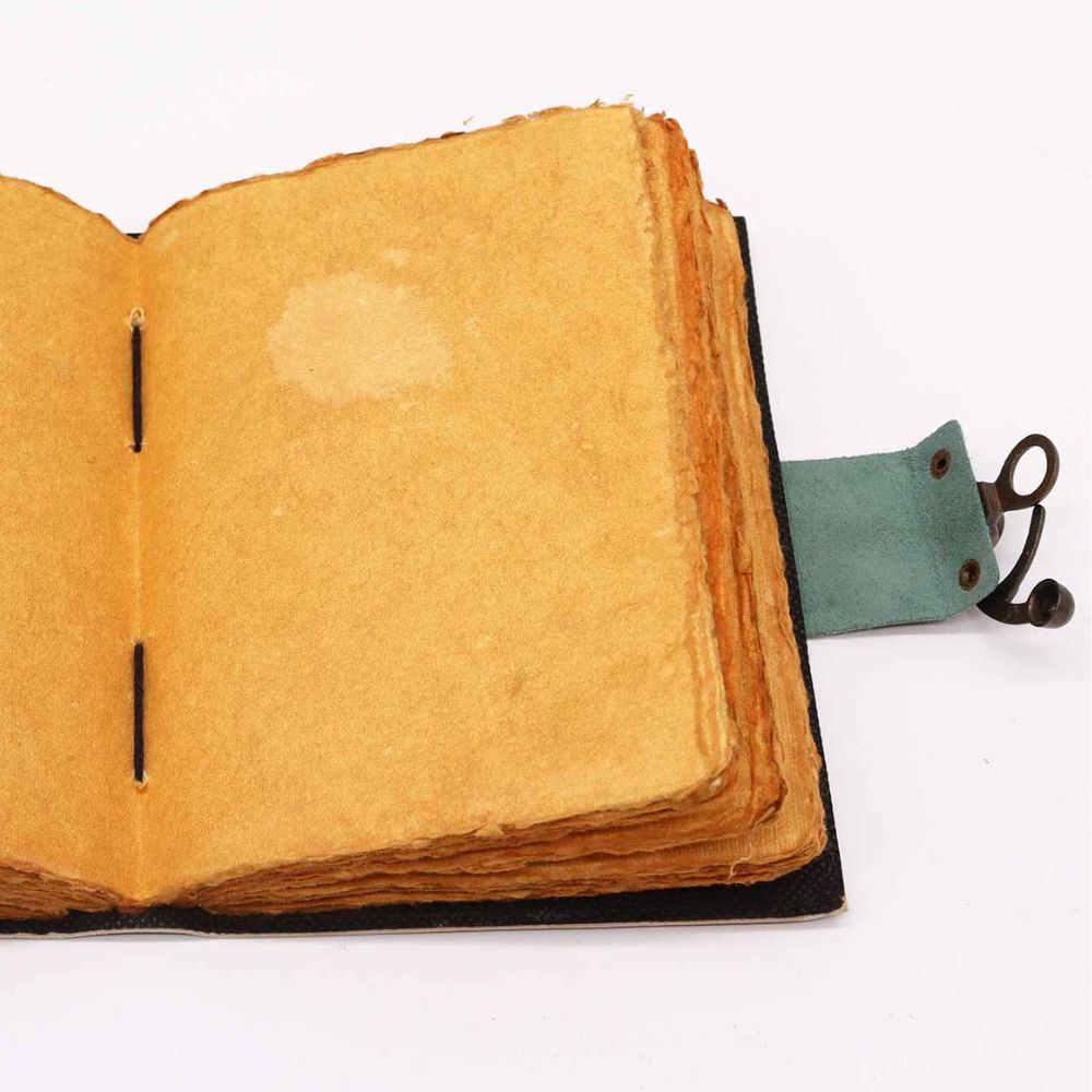 Hand Made Genuine Leather Journal 'Moon Phases'
